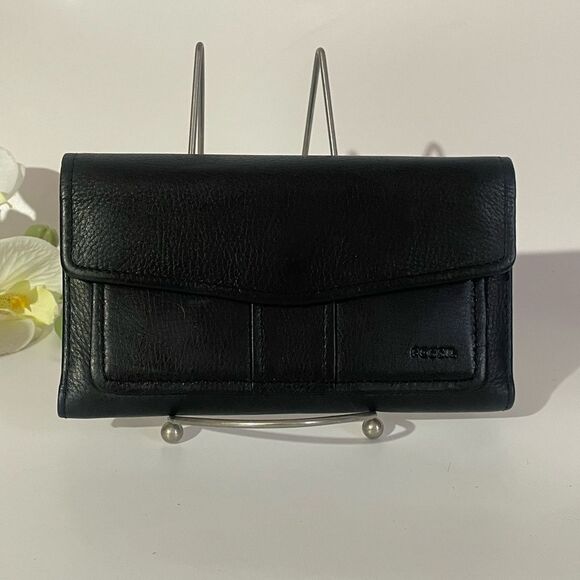 Fossil Black Leather Clutch/Wallet - Picture 5 of 14